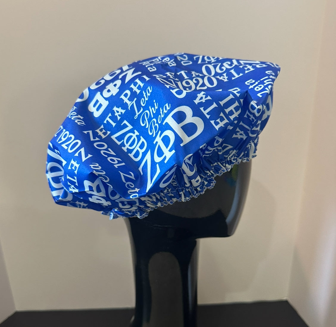 Zeta Phi Beta Satin Shower Cap