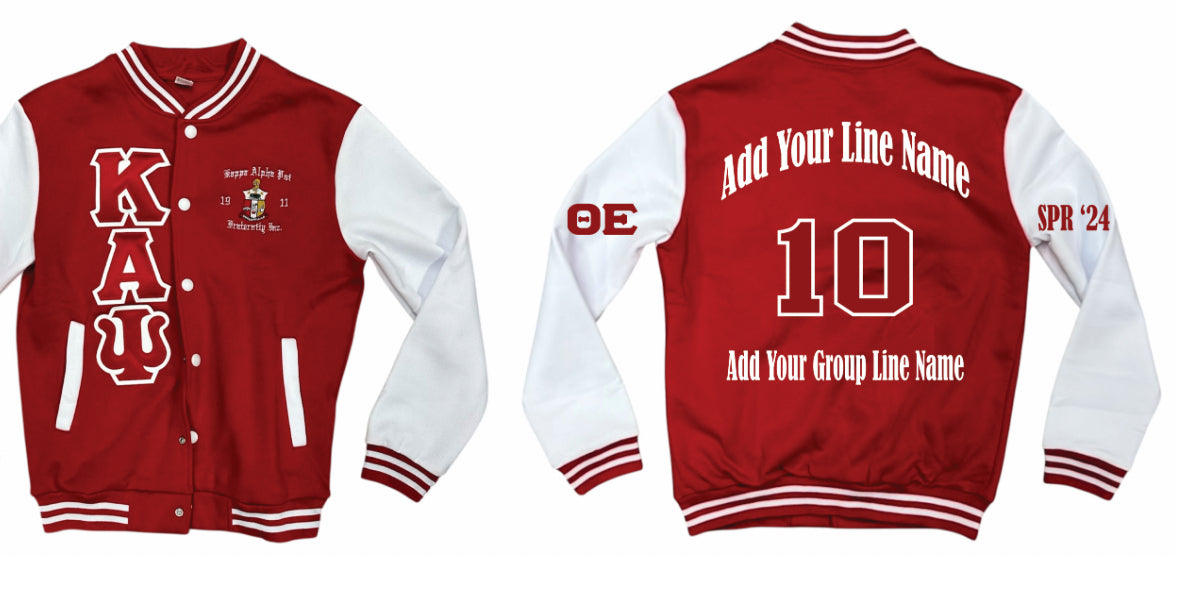 Kappa Alpha Psi Varsity Soft Style Jacket with Customization Option