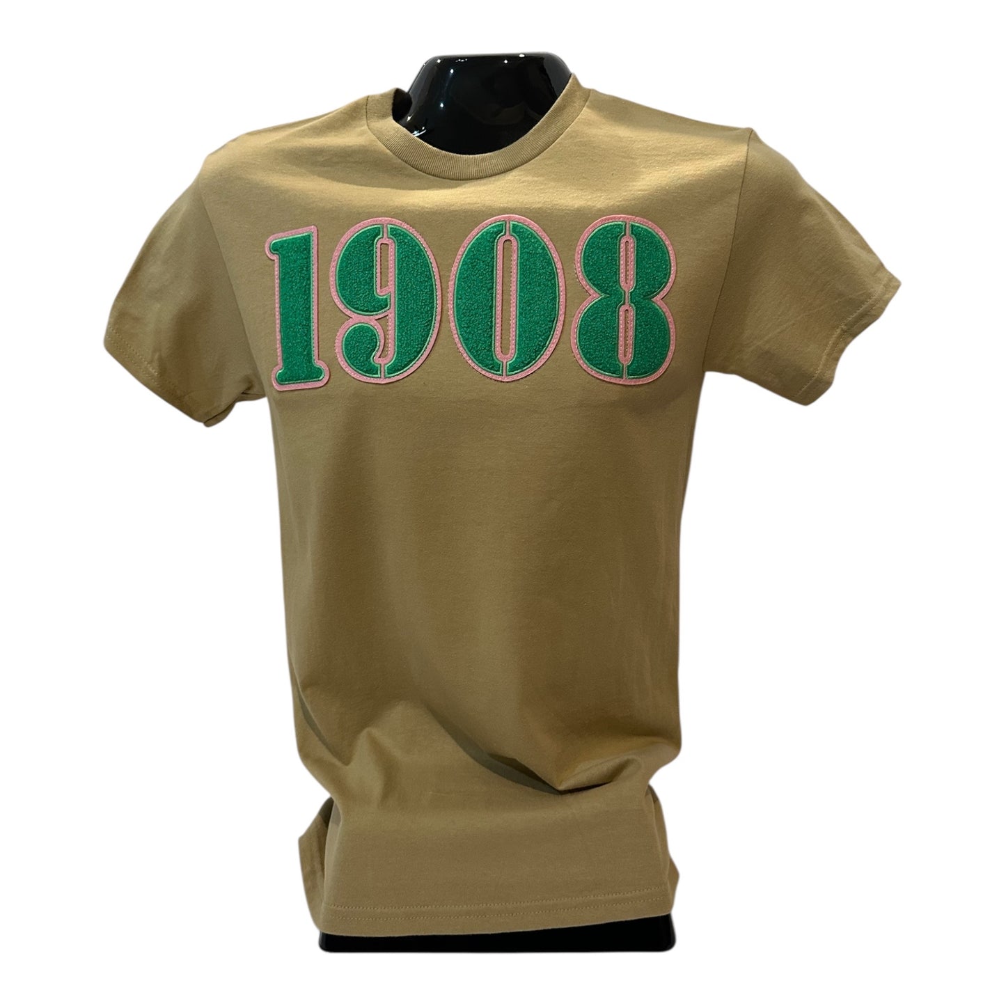 Alpha Kappa Alpha 1908 TShirt Chenille Embroidered Lettering