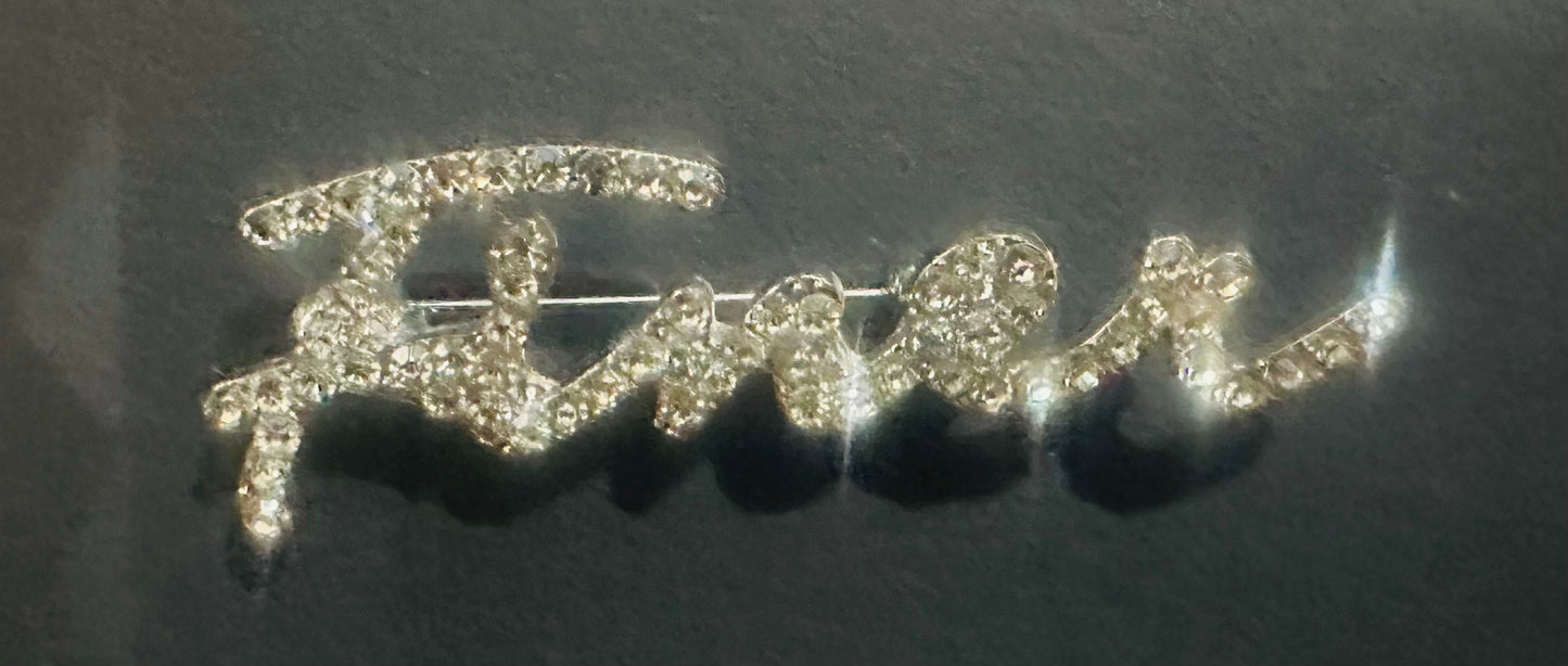 Finer Rhinestone Lapel Pin