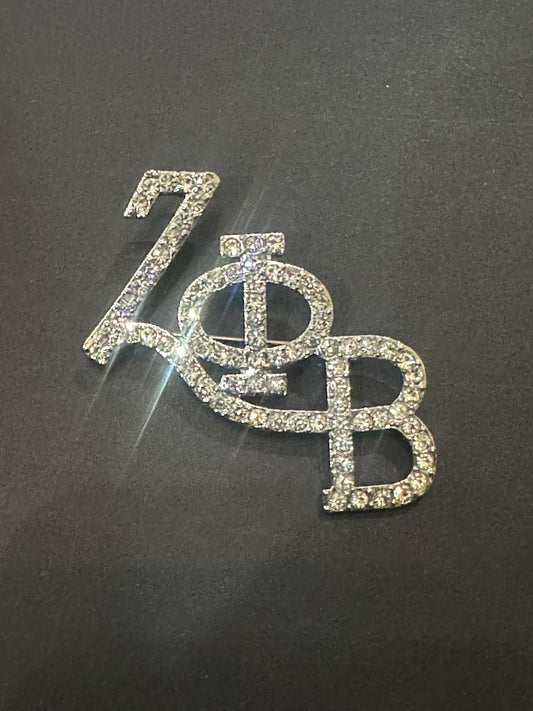 Zeta Phi Beta Rhinestone Lapel Pin