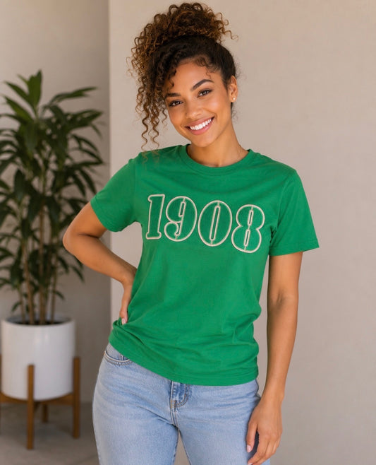 1908 Embroidered Chenille T-Shirts