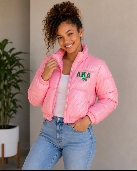 Alpha Kappa Alpha Puff Pink Jacket