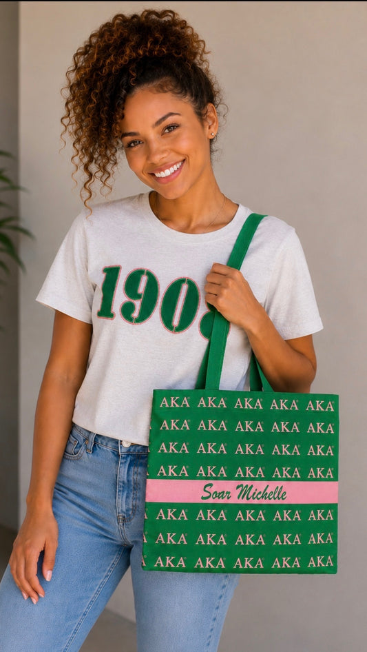 Alpha Kappa Alpha Custom Tote Bag