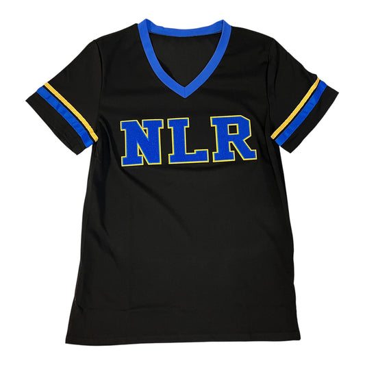 NLR Vneck Chenille Embroidered Lettering