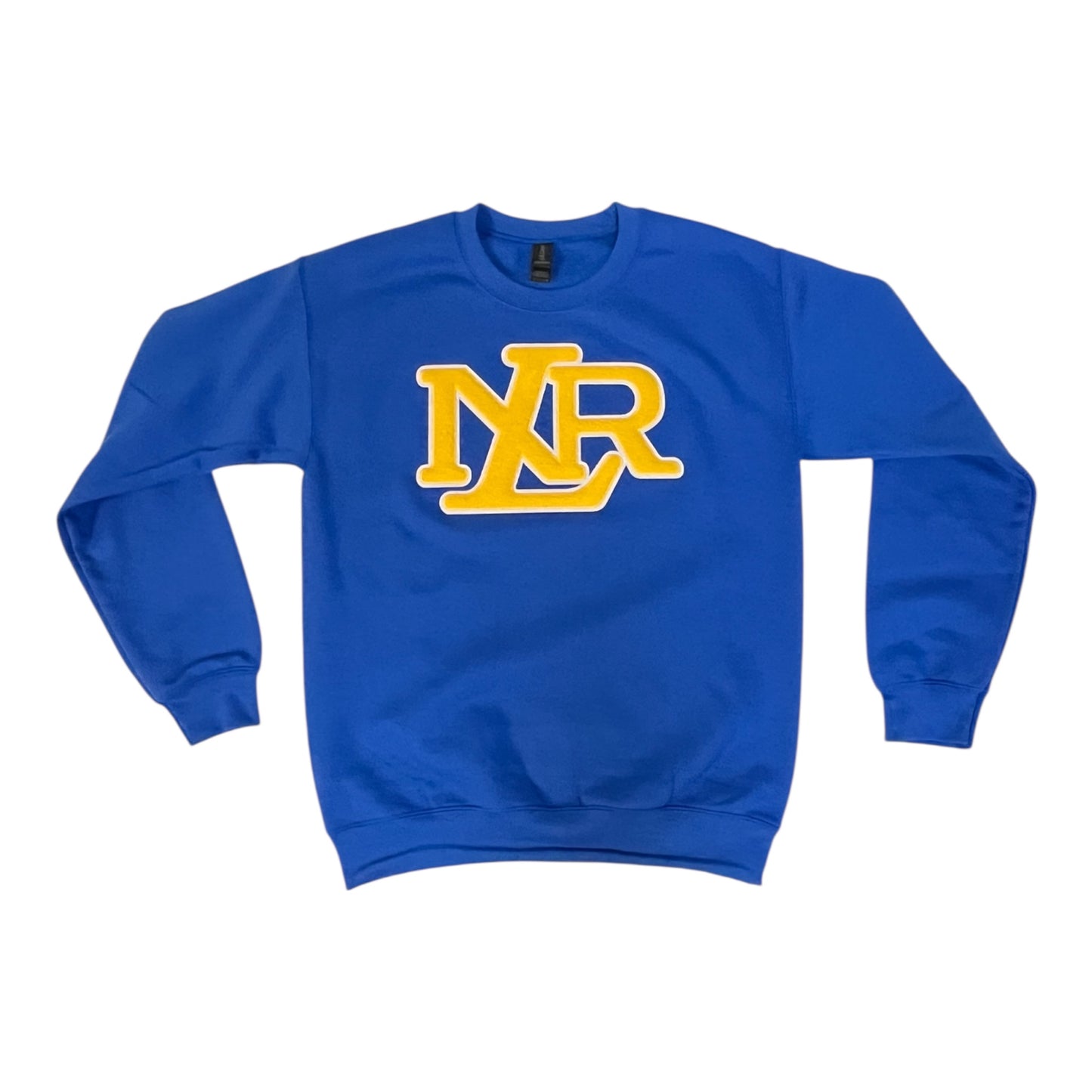 NLR Royal Blue Chenille Embroidered Sweatshirt