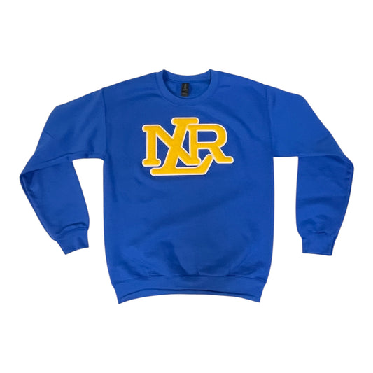 NLR Royal Blue Chenille Embroidered Sweatshirt