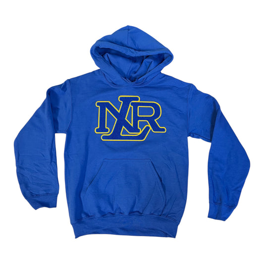 NLR Royal Blue Chenille Embroidered Hoodie