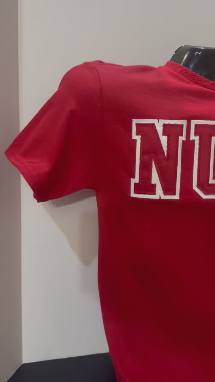 NUPE T-Shirt Embroidered Applique