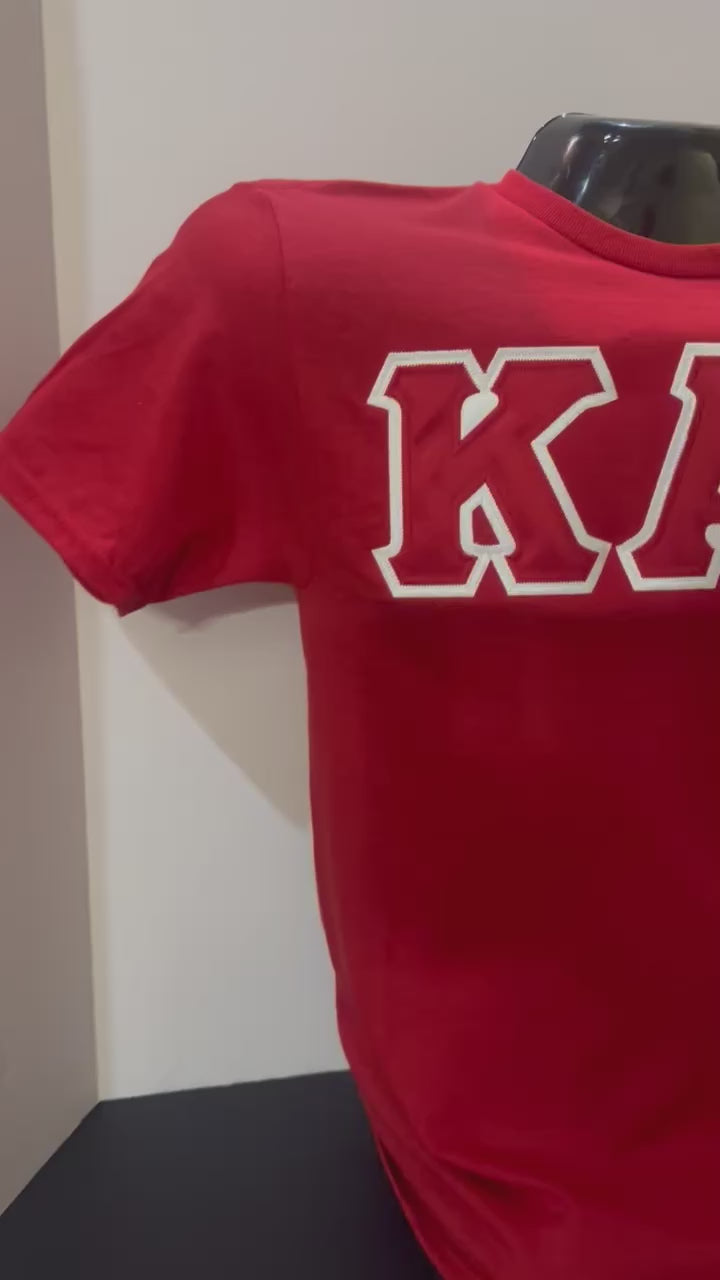 Kappa Alpha Psi T-Shirt Embroidered Applique Letters