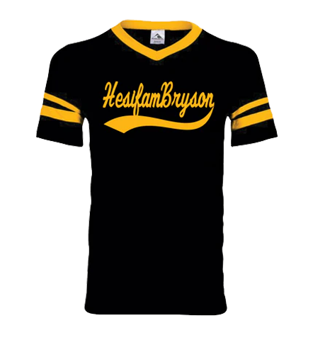 HesifamBryson Vneck Black/Gold Shirt